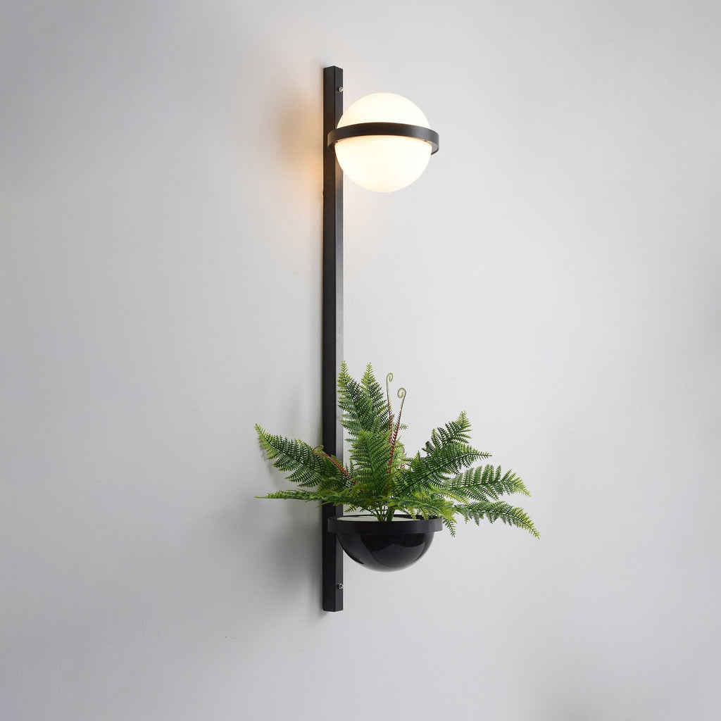 Outdoor Wall Light | Metal & Acrylic | Black Finish, Integrated LED