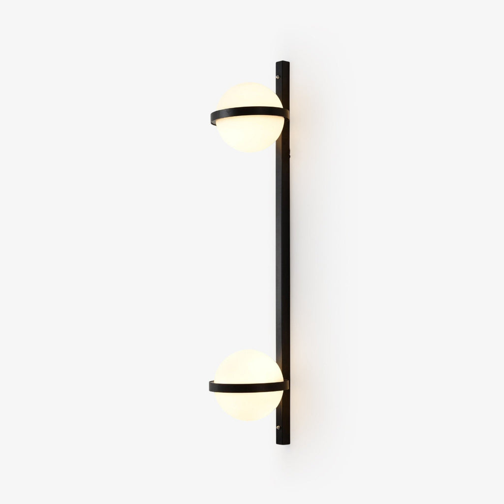 Outdoor Wall Light | Metal & Acrylic | Black Finish, Integrated LED