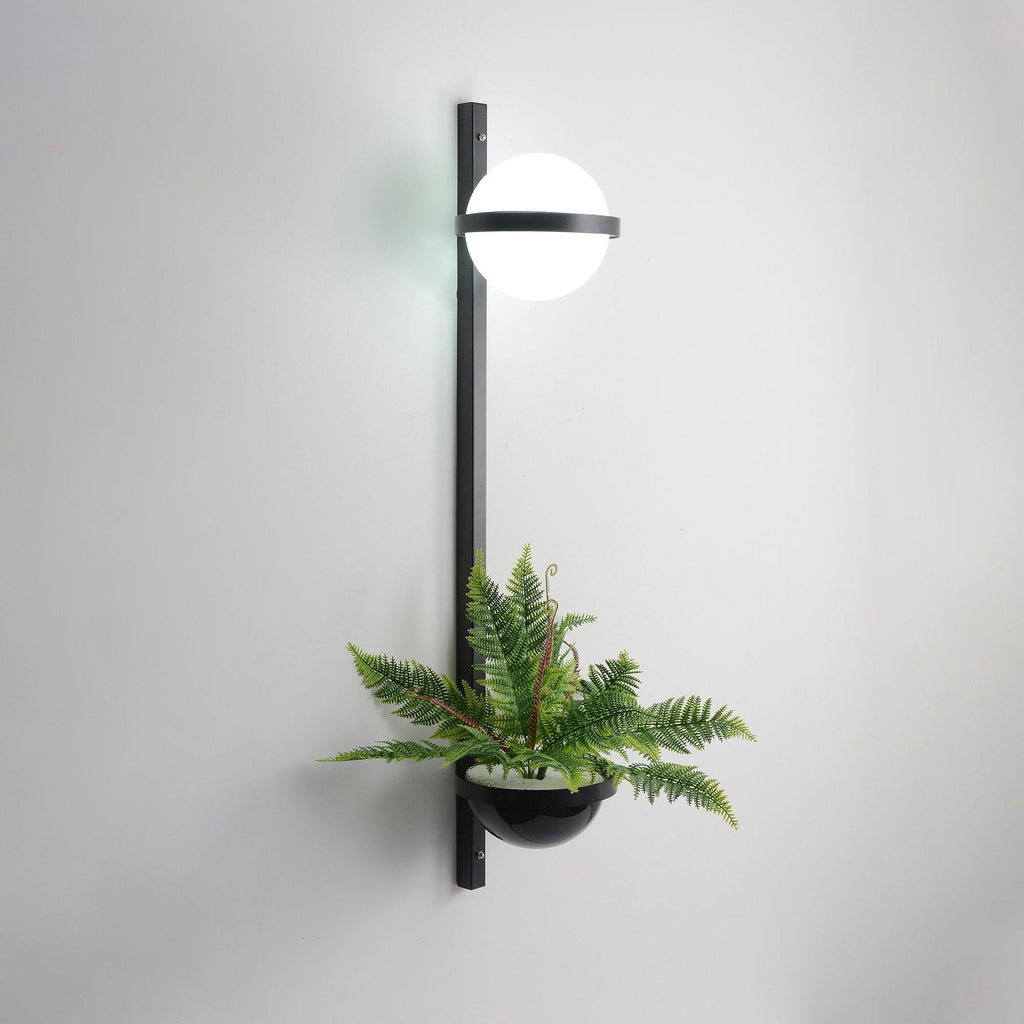 Outdoor Wall Light | Metal & Acrylic | Black Finish, Integrated LED