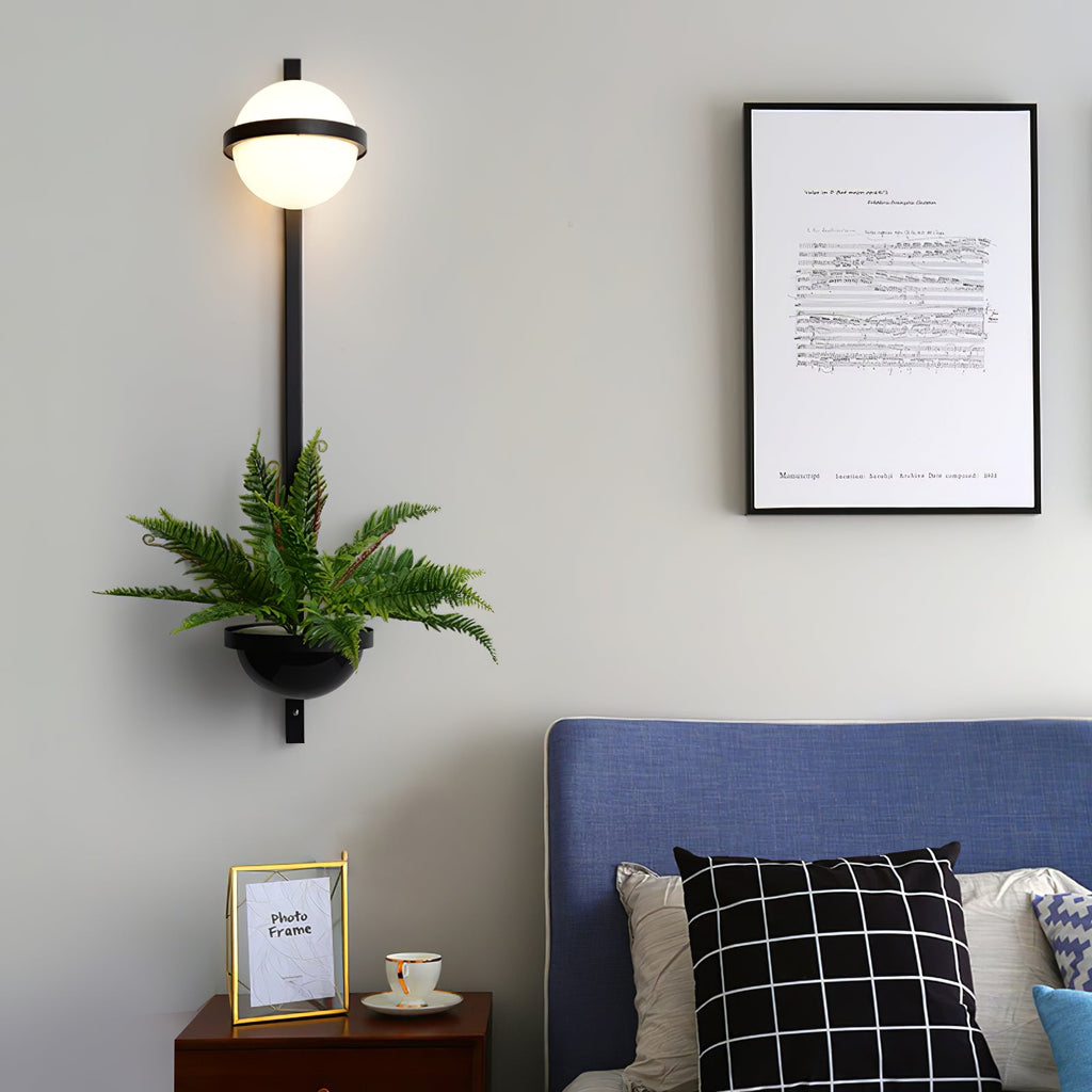 Outdoor Wall Light | Metal & Acrylic | Black Finish, Integrated LED