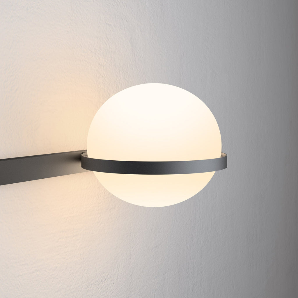 Outdoor Wall Light | Metal & Acrylic | Black Finish, Integrated LED