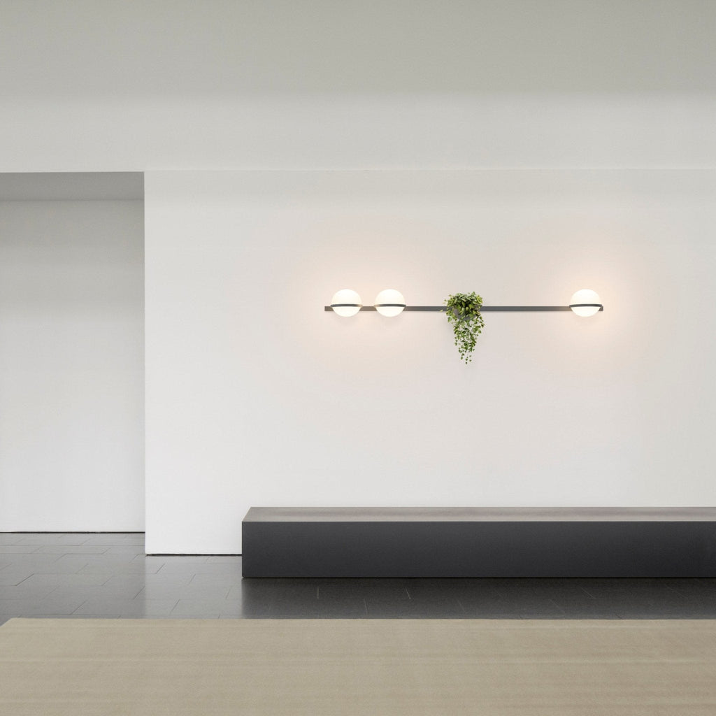 Outdoor Wall Light | Metal & Acrylic | Black Finish, Integrated LED