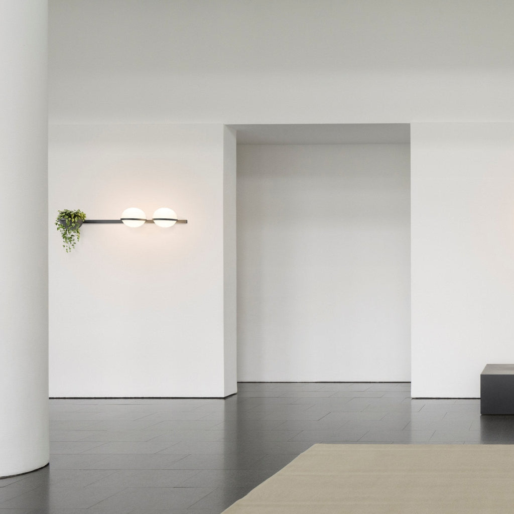 Outdoor Wall Light | Metal & Acrylic | Black Finish, Integrated LED