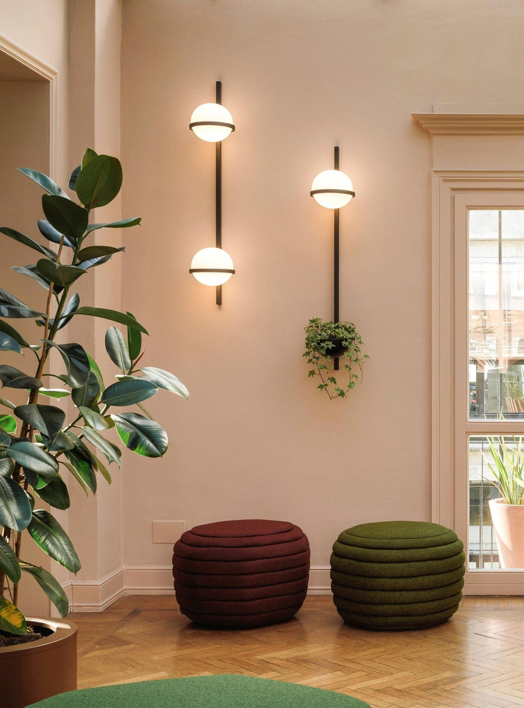 Outdoor Wall Light | Metal & Acrylic | Black Finish, Integrated LED