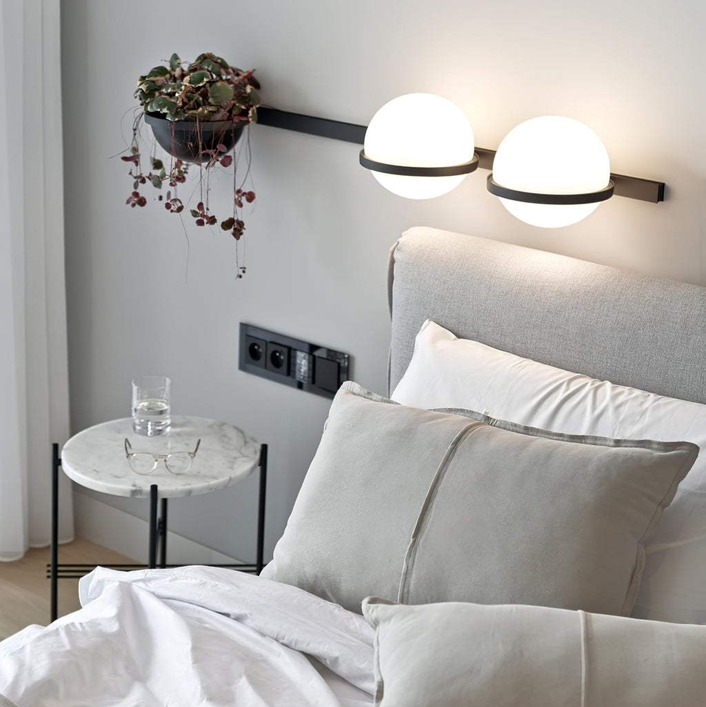 Outdoor Wall Light | Metal & Acrylic | Black Finish, Integrated LED