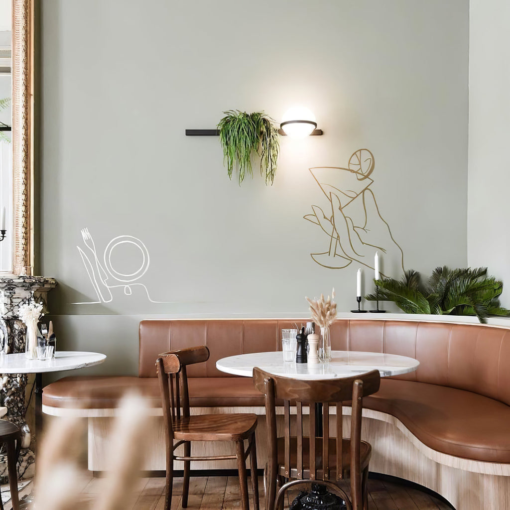 Outdoor Wall Light | Metal & Acrylic | Black Finish, Integrated LED