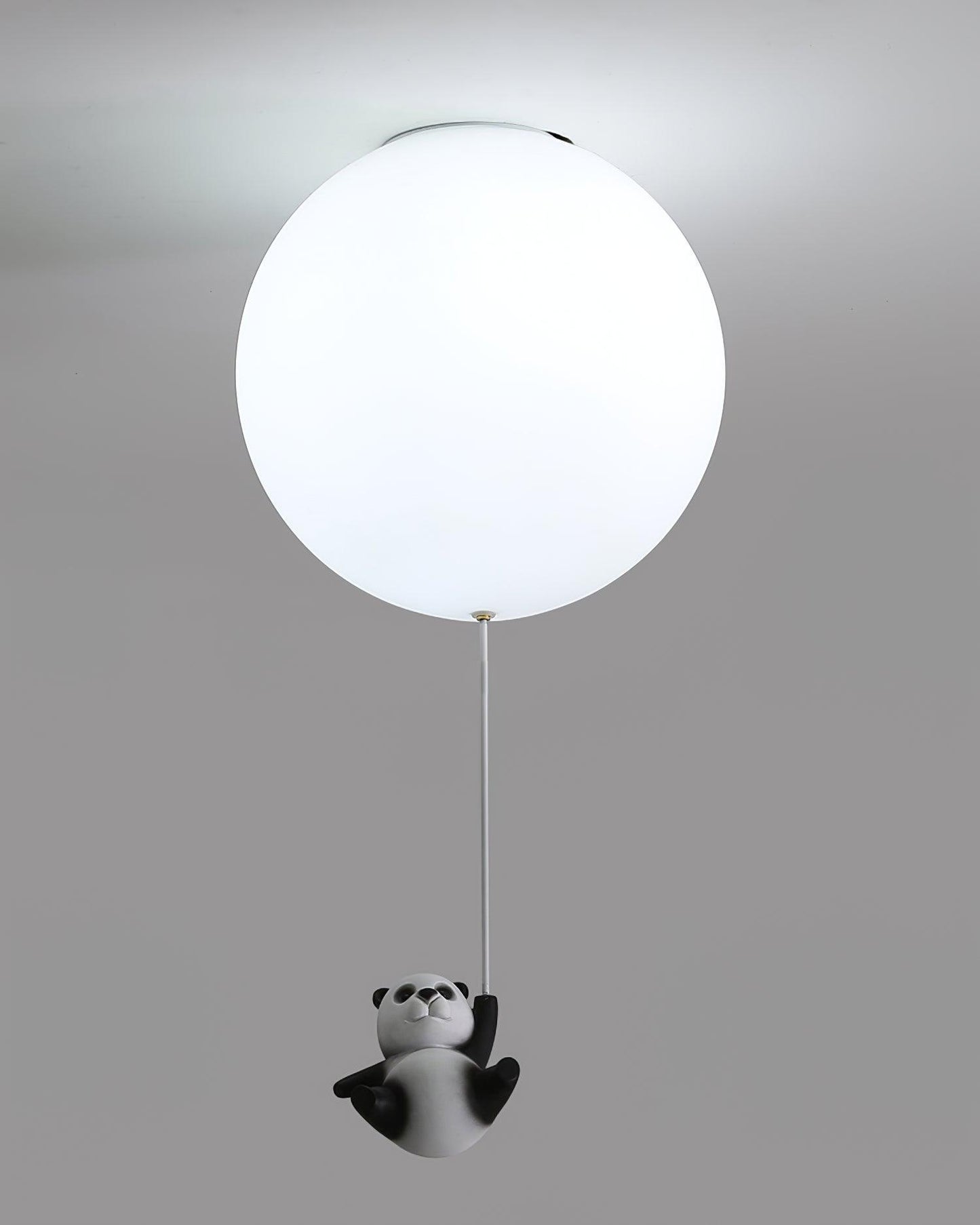 Panda Ceiling Lamp | Polyester & Glass | Available in Black or White