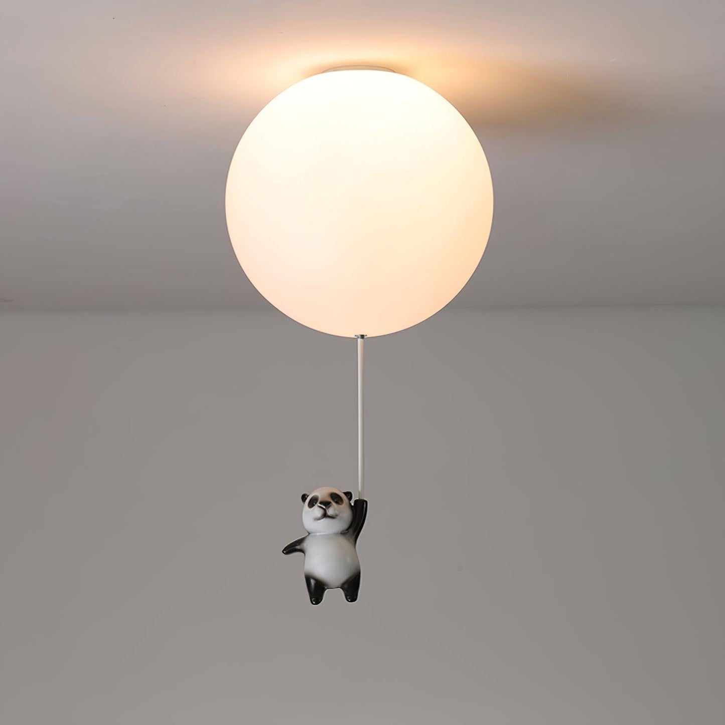 Panda Ceiling Lamp | Polyester & Glass | Available in Black or White