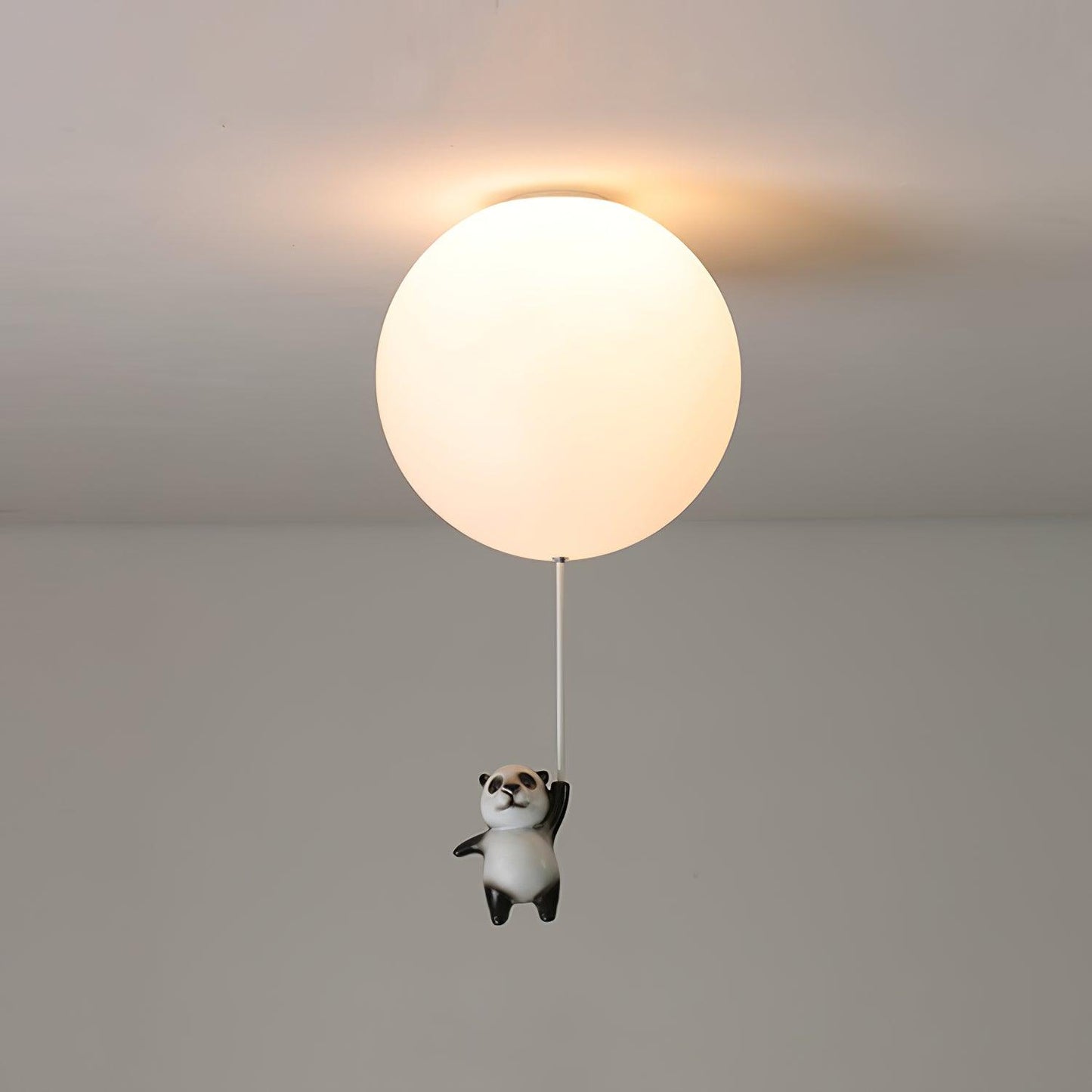 Panda Ceiling Lamp | Polyester & Glass | Available in Black or White