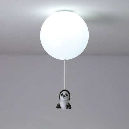 Panda Ceiling Lamp | Polyester & Glass | Available in Black or White