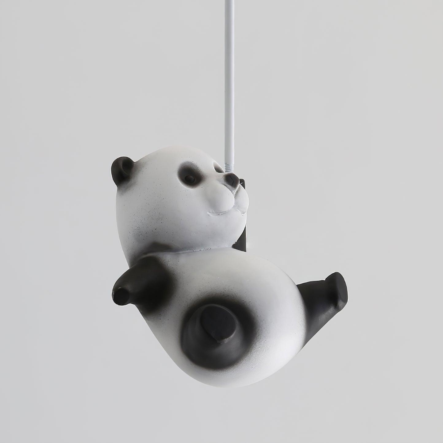 Panda Ceiling Lamp | Polyester & Glass | Available in Black or White