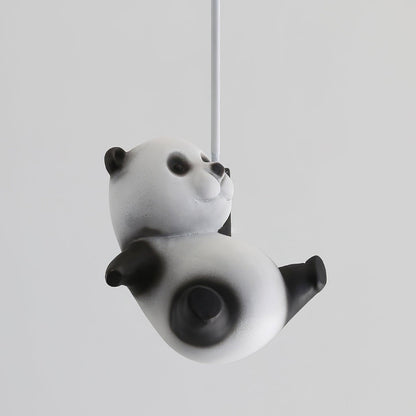 Panda Ceiling Lamp | Polyester & Glass | Available in Black or White