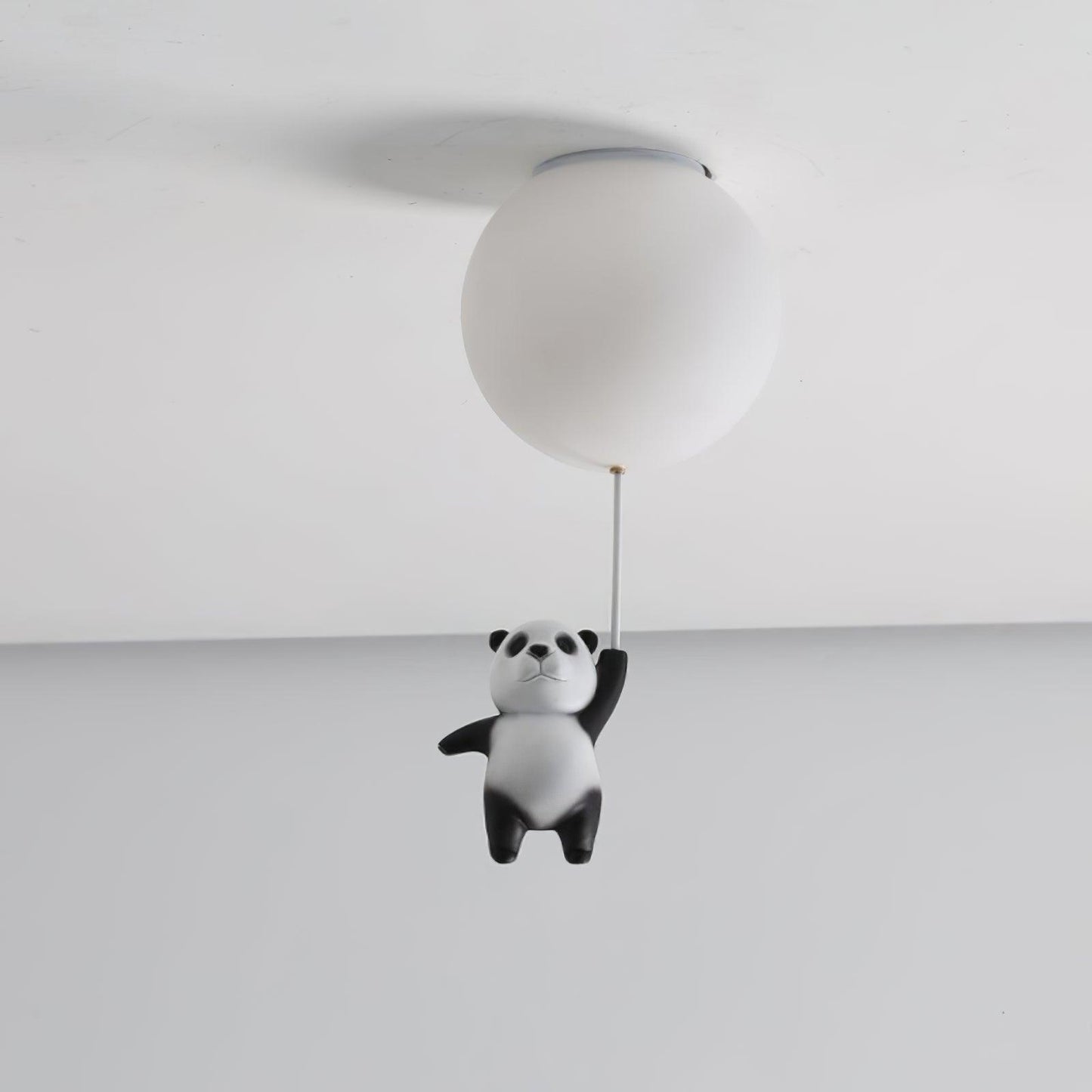 Panda Ceiling Lamp | Polyester & Glass | Available in Black or White