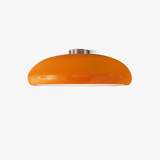 Pangen Ceiling Lamp | Glossy Aluminum & Velvety Polycarbonate | 60cm Diameter
