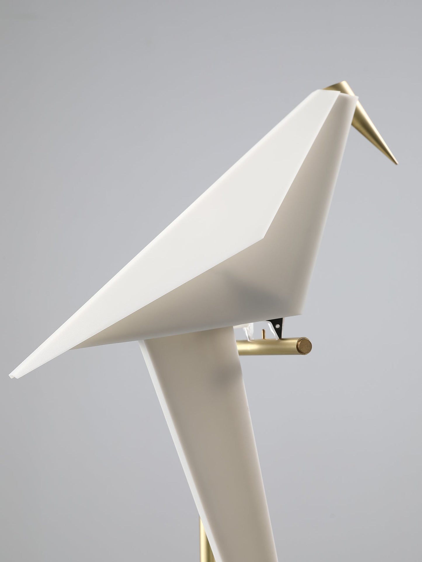 Paper Crane Bird Table Lamp | Integrated LED | Gold & White