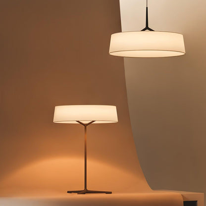 Dama Table Lamp | Metal, Fabric, Aluminum | Black, Grey