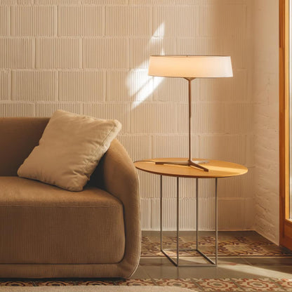 Dama Table Lamp | Metal, Fabric, Aluminum | Black, Grey
