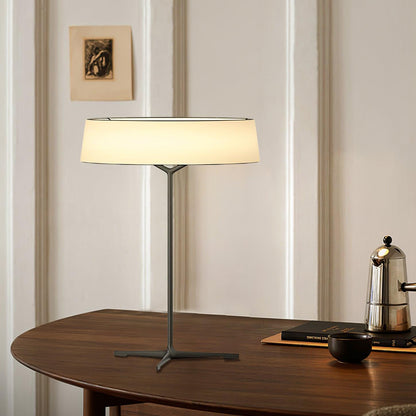 Dama Table Lamp | Metal, Fabric, Aluminum | Black, Grey