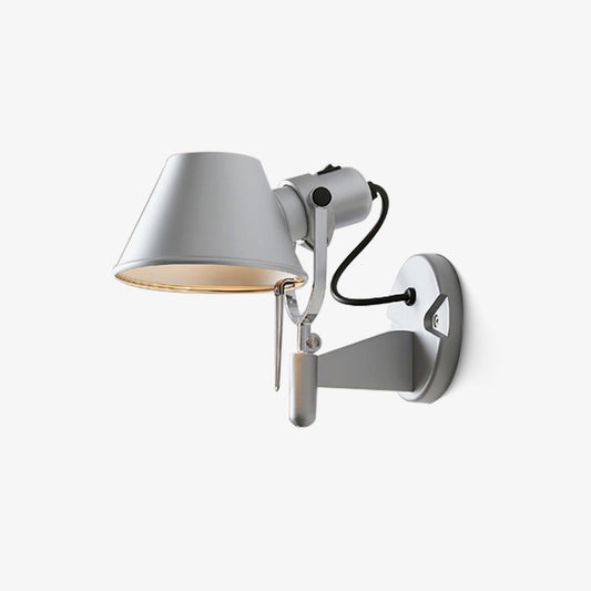 Parete Wall Lamp Set | Polished Aluminum | Foggy Silver & Black