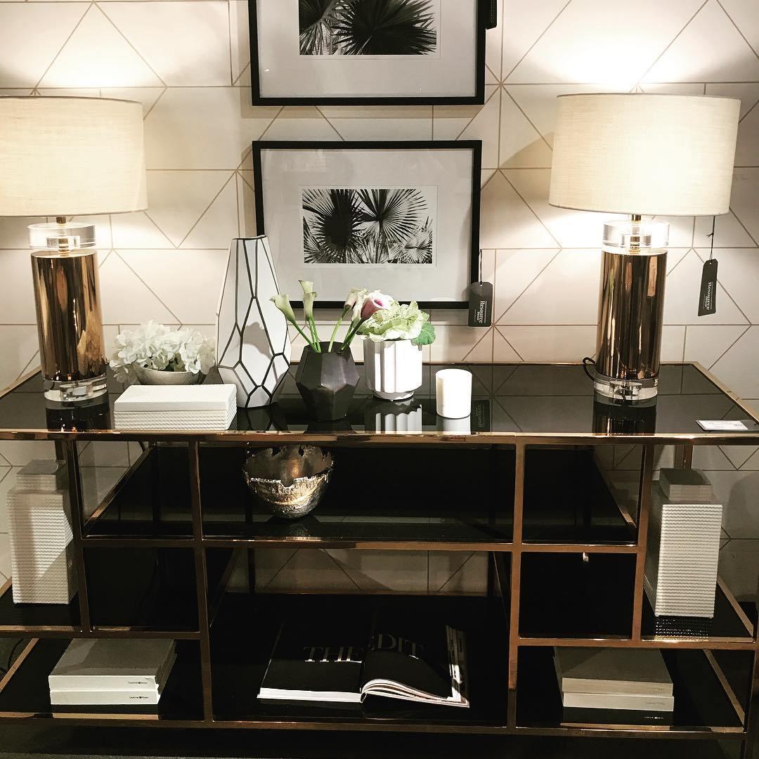Parker Table Lamp | Metal & Linen | Gold Finish with White Shade