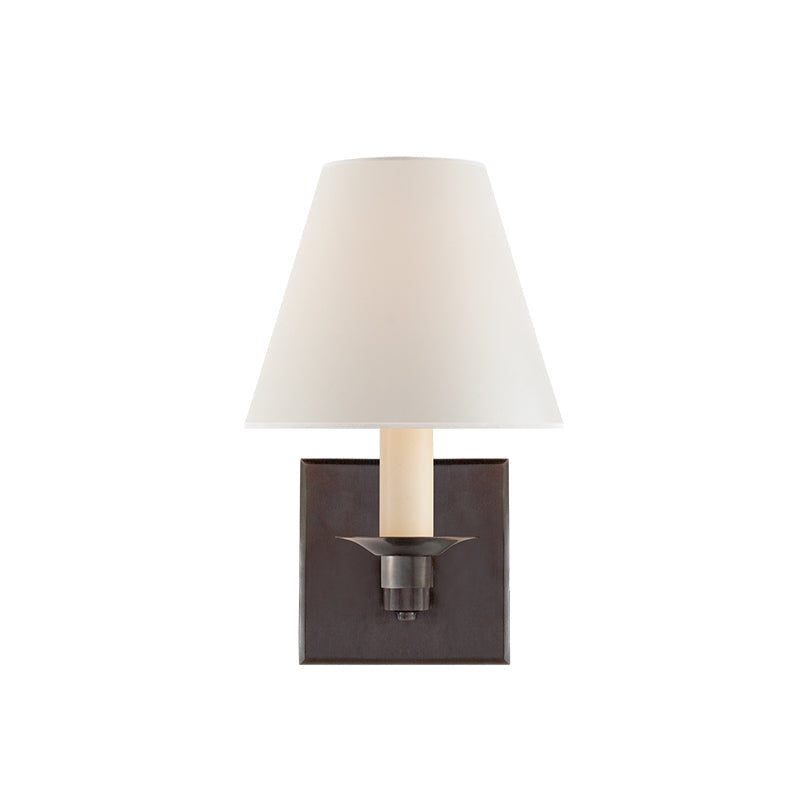 Pauline Wall Lamp | Polished Brass & White Shade | 1 Light