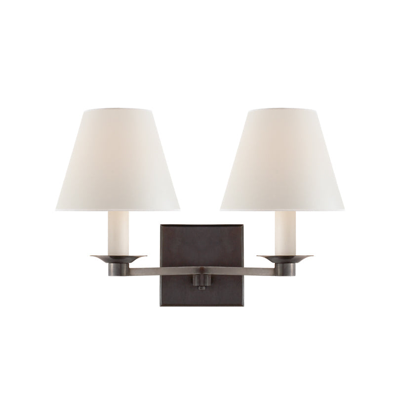 Pauline Wall Lamp | Polished Brass & White Shade | 1 Light