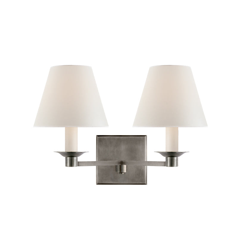 Pauline Wall Lamp | Polished Brass & White Shade | 1 Light