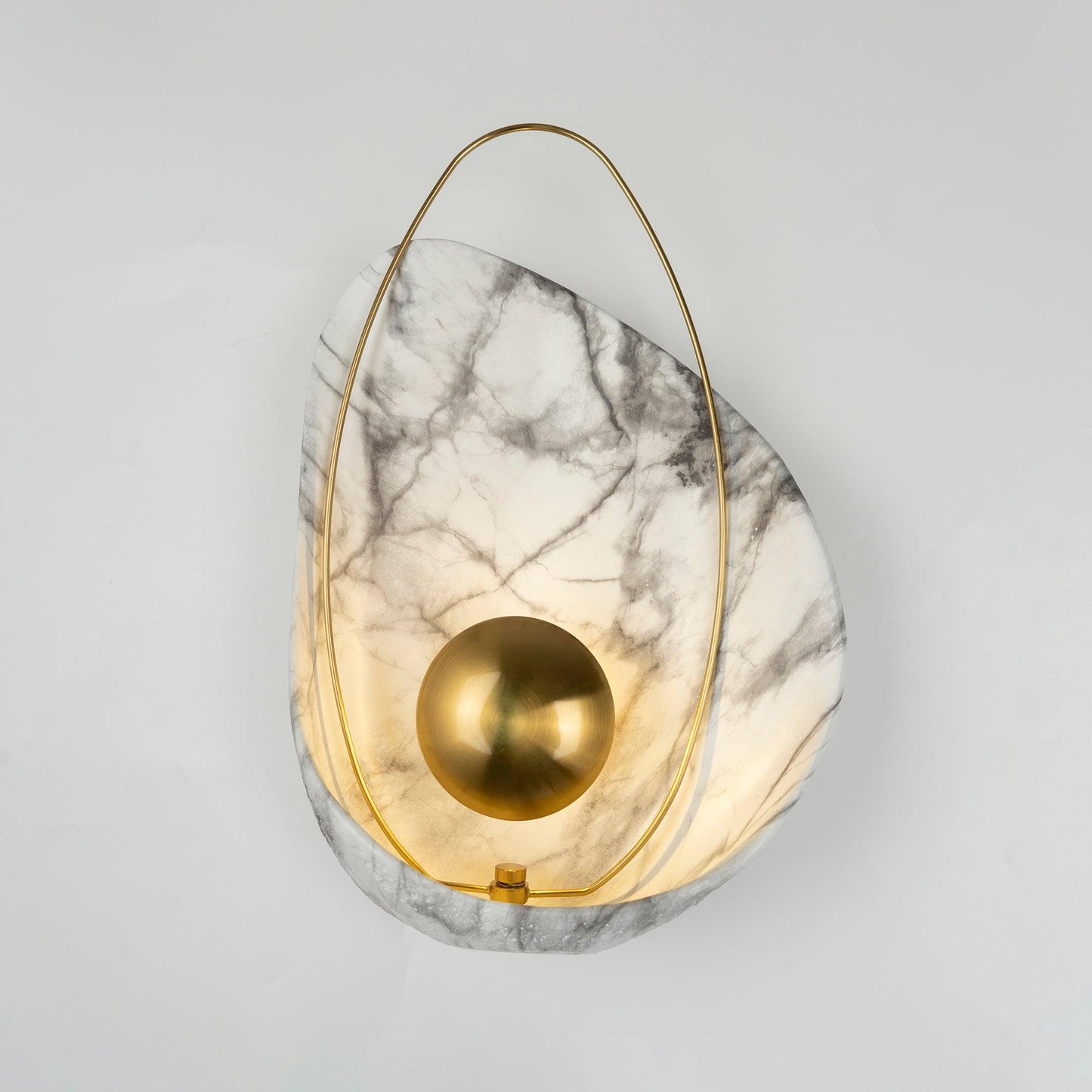 Pearl Wall Lamp | Hand-Made Resin & Copper | Set of 2