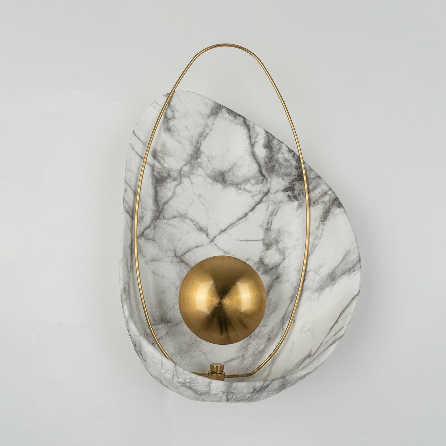 Pearl Wall Lamp | Hand-Made Resin & Copper | Set of 2