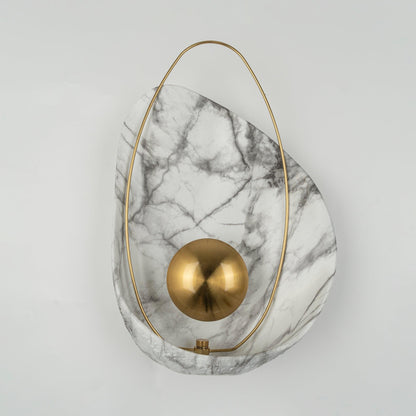 Pearl Wall Lamp | Hand-Made Resin & Copper | Set of 2