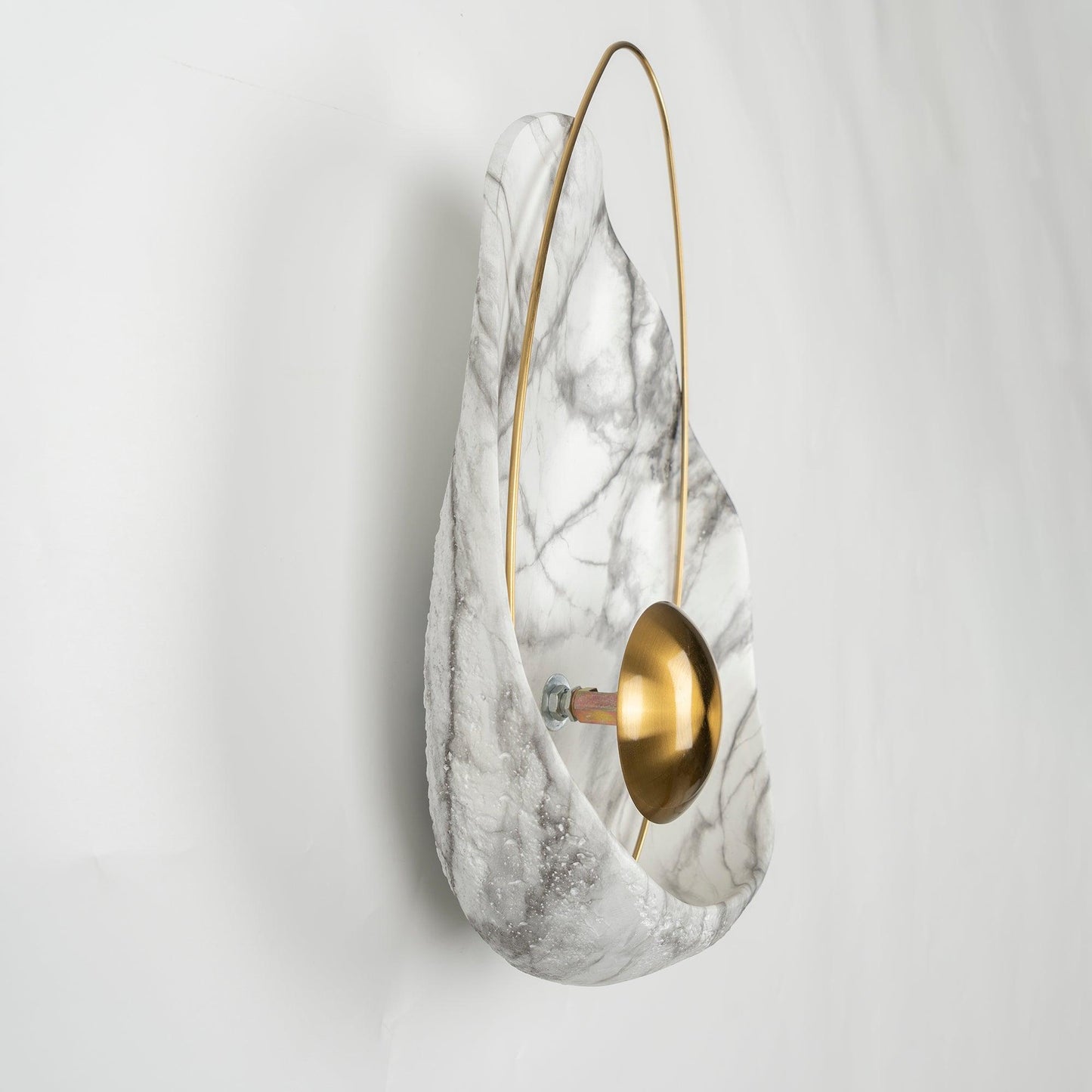 Pearl Wall Lamp | Hand-Made Resin & Copper | Set of 2