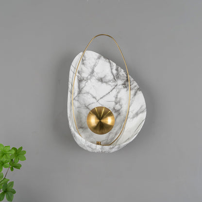 Pearl Wall Lamp | Hand-Made Resin & Copper | Set of 2