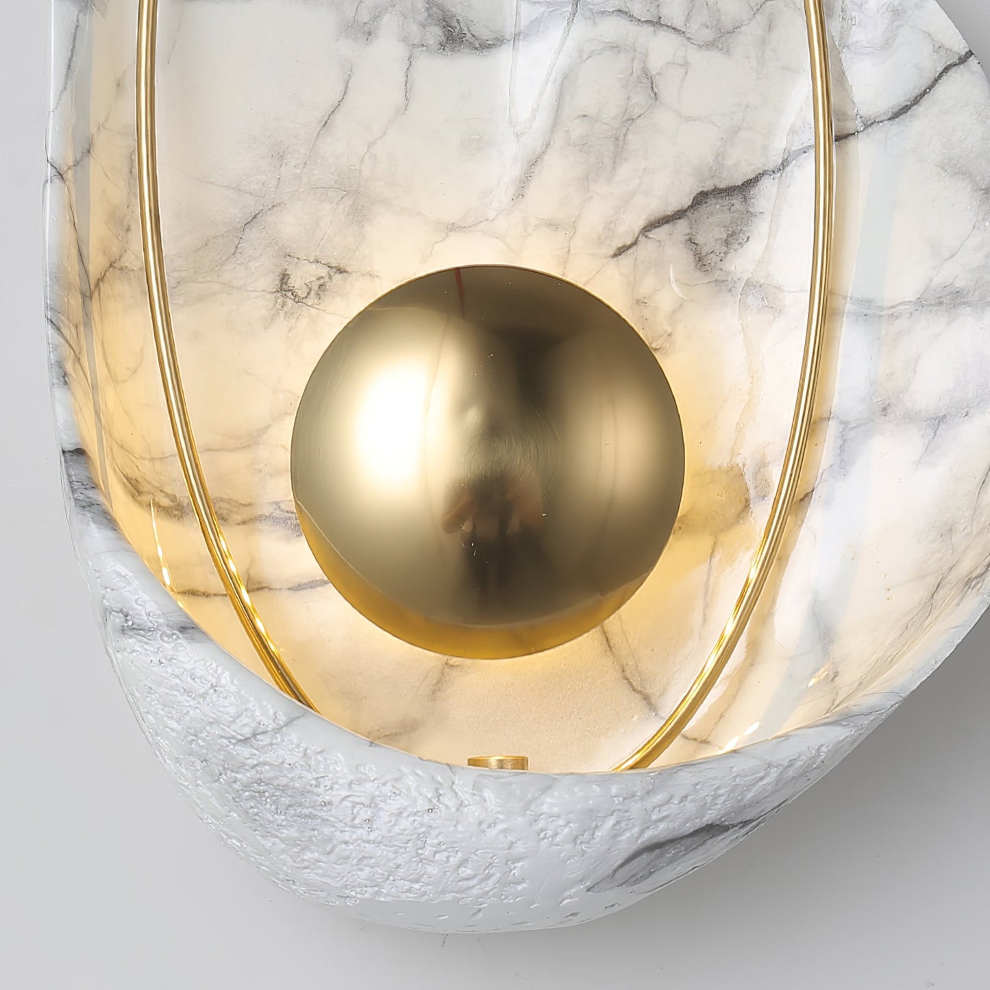 Pearl Wall Lamp | Hand-Made Resin & Copper | Set of 2