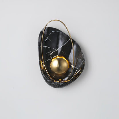 Pearl Wall Lamp | Hand-Made Resin & Copper | Set of 2
