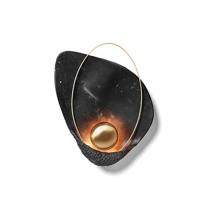 Pearl Wall Lamp | Hand-Made Resin & Copper | Set of 2
