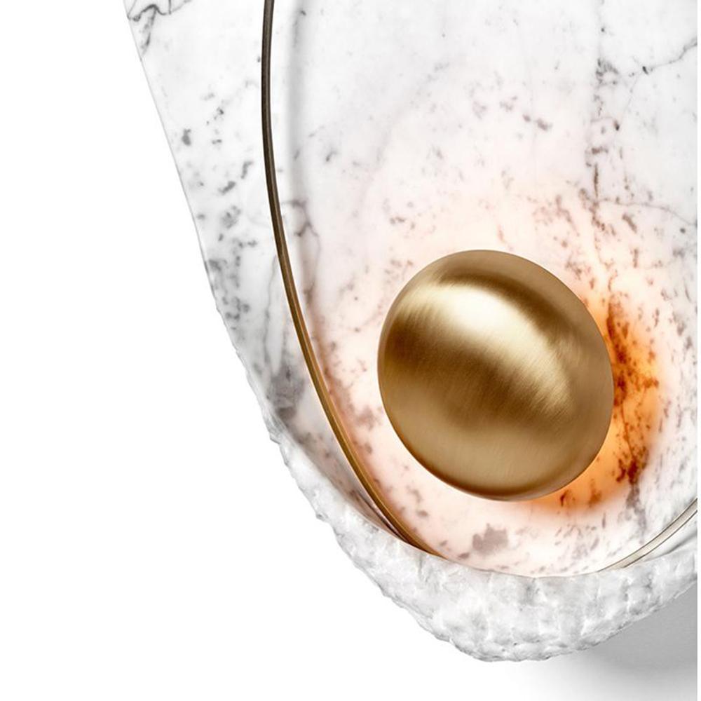 Pearl Wall Lamp | Hand-Made Resin & Copper | Set of 2
