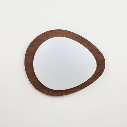 Pebble Walnut Ceiling Light | Integrated LED | Multiple Sizes