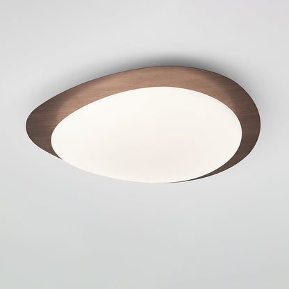 Pebble Walnut Ceiling Light | Integrated LED | Multiple Sizes