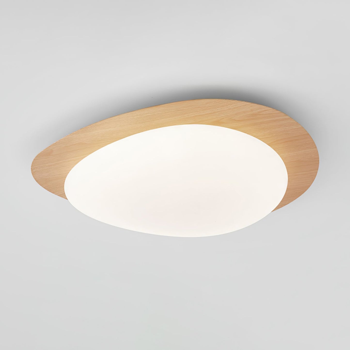 Pebble Walnut Ceiling Light | Integrated LED | Multiple Sizes