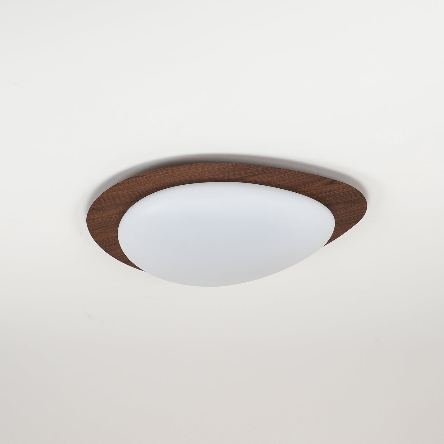 Pebble Walnut Ceiling Light | Integrated LED | Multiple Sizes