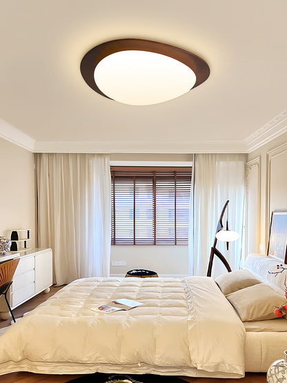 Pebble Ceiling Light | Walnut Wood & Acrylic | 38cm/58cm Diameter