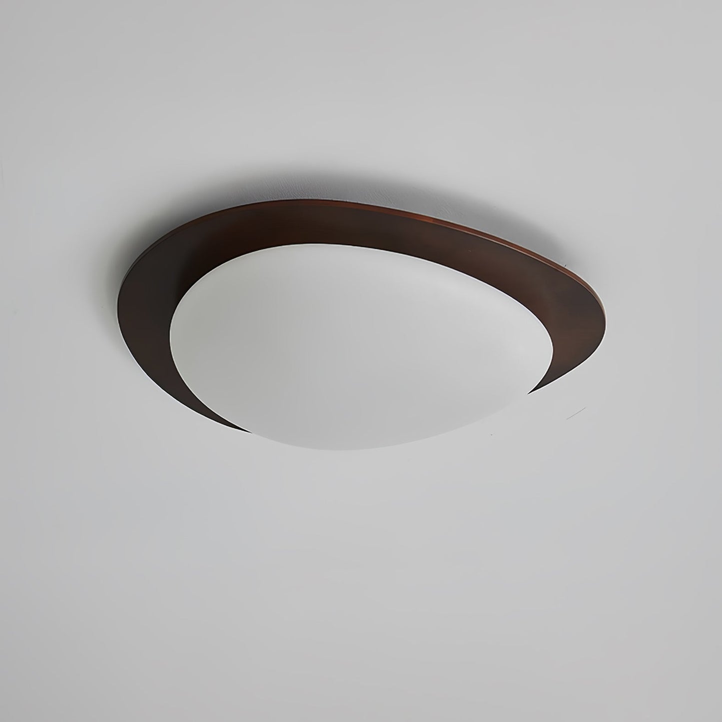 Pebble Ceiling Light | Walnut Wood & Acrylic | 38cm/58cm Diameter
