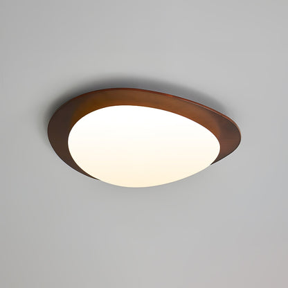 Pebble Ceiling Light | Walnut Wood & Acrylic | 38cm/58cm Diameter