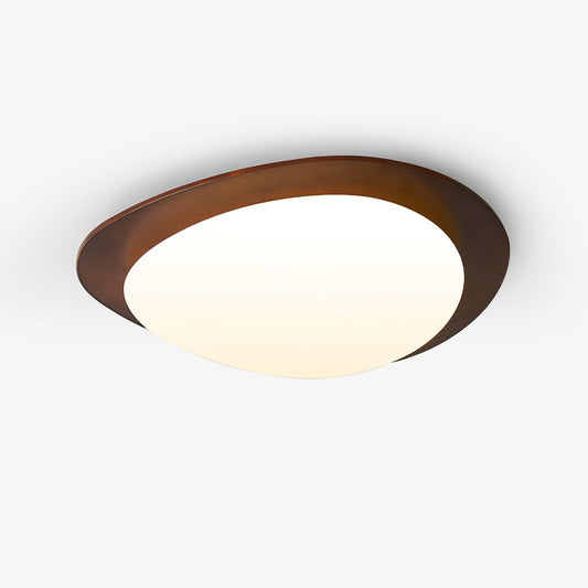 Pebble Ceiling Light | Walnut Wood & Acrylic | 38cm/58cm Diameter
