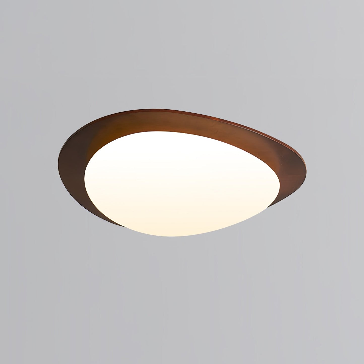 Pebble Ceiling Light | Walnut Wood & Acrylic | 38cm/58cm Diameter