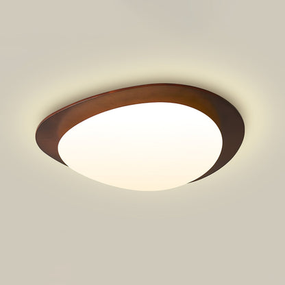 Pebble Ceiling Light | Walnut Wood & Acrylic | 38cm/58cm Diameter