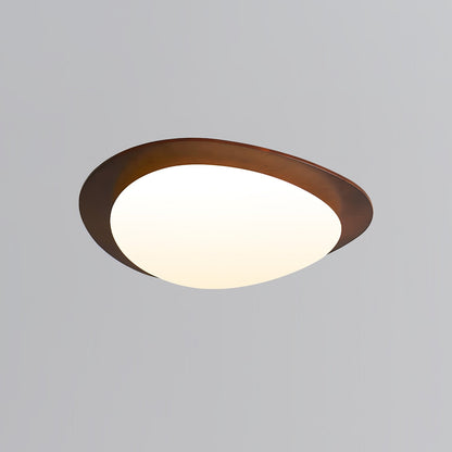 Pebble Ceiling Light | Walnut Wood & Acrylic | 38cm/58cm Diameter