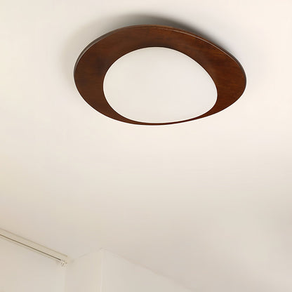 Pebble Ceiling Light | Walnut Wood & Acrylic | 38cm/58cm Diameter