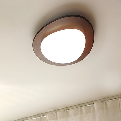 Pebble Ceiling Light | Walnut Wood & Acrylic | 38cm/58cm Diameter