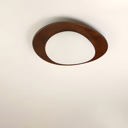 Pebble Ceiling Light | Walnut Wood & Acrylic | 38cm/58cm Diameter
